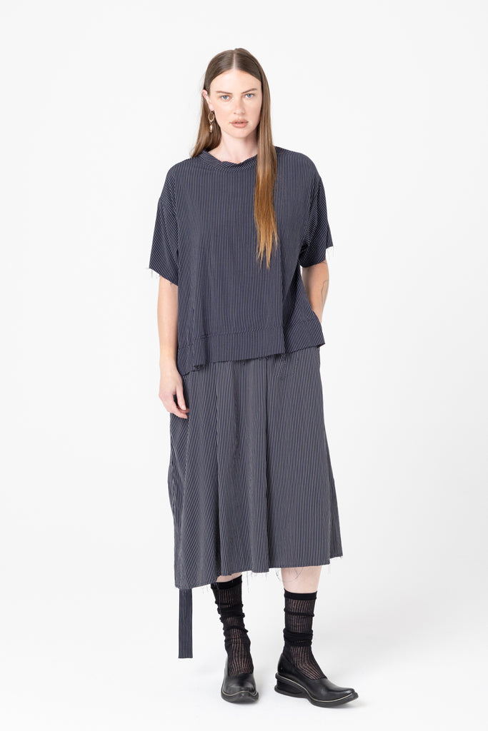 Extension Dress | Ink Pinstripe - Company Store