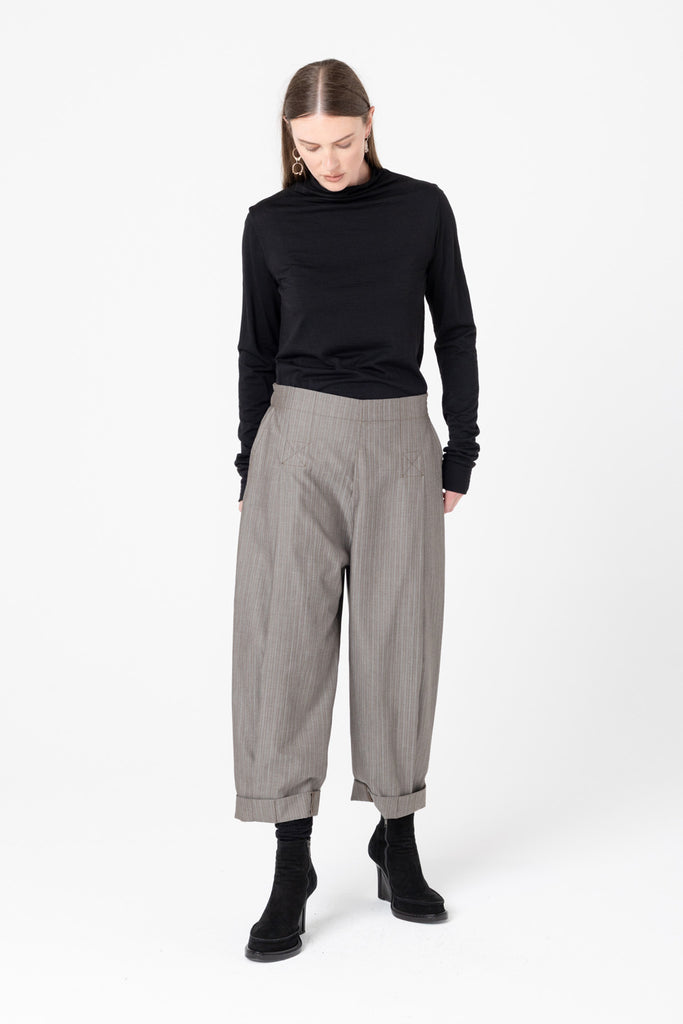 Calibrate Pant | Tan Stripe - Company Store