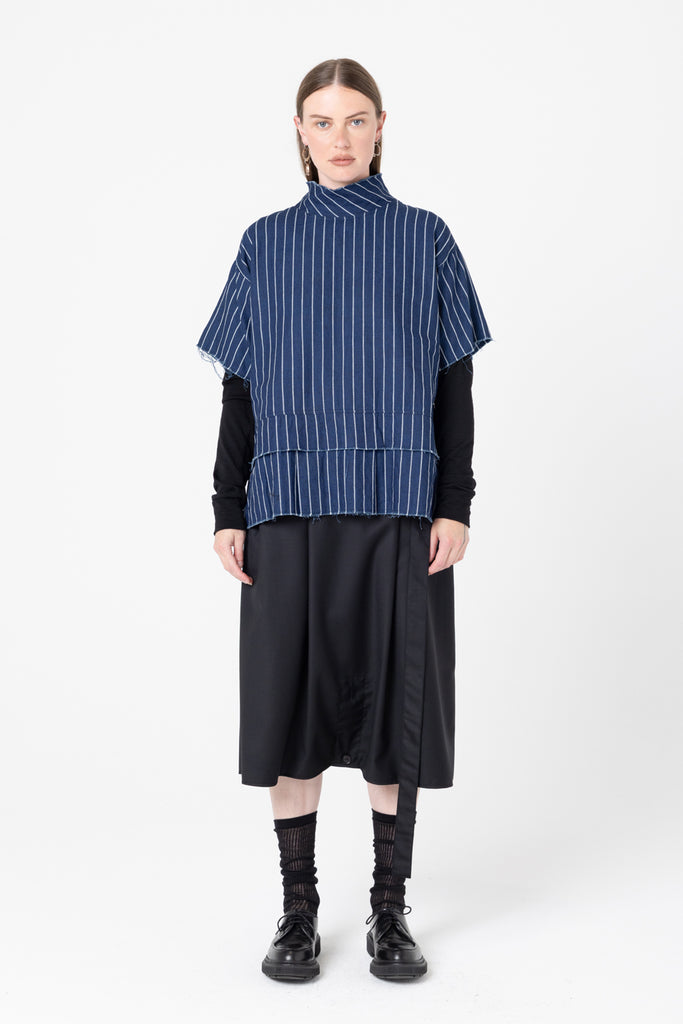 Fax Tee | Denim Stripe - Company Store