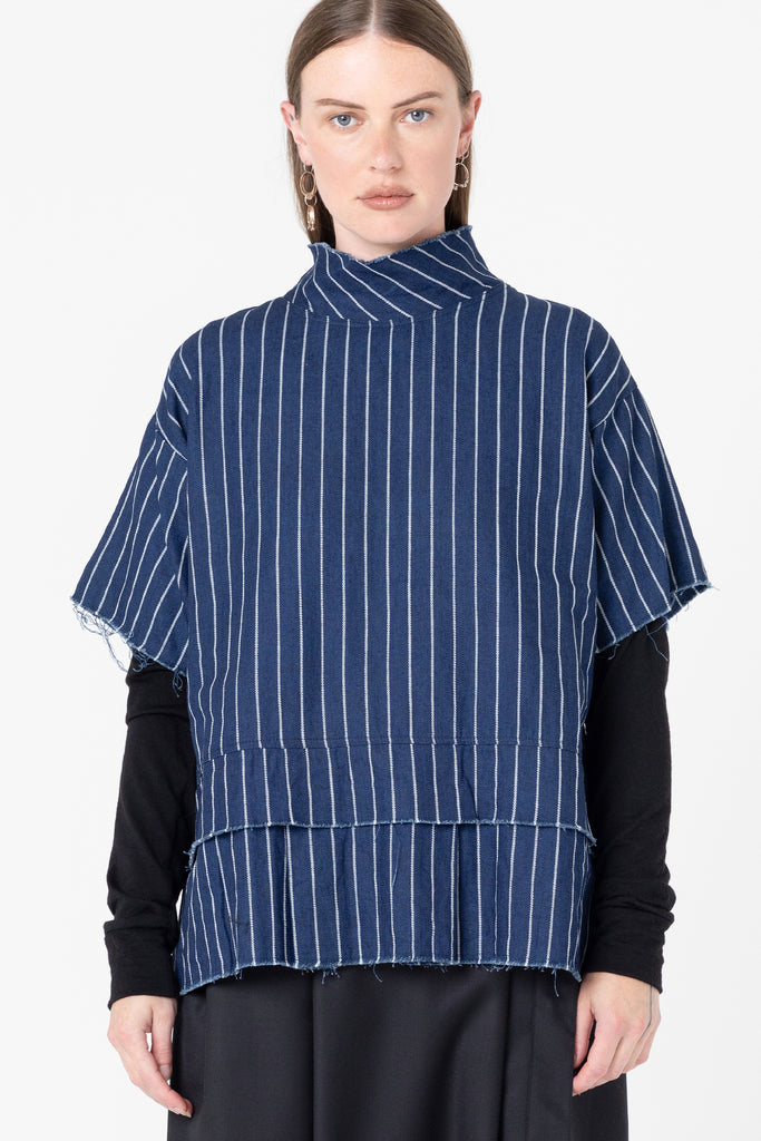 Fax Tee | Denim Stripe - Company Store