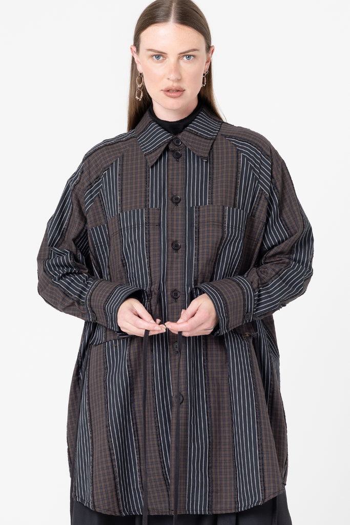 Facts Shirtdress | Black/Cacao - Company Store