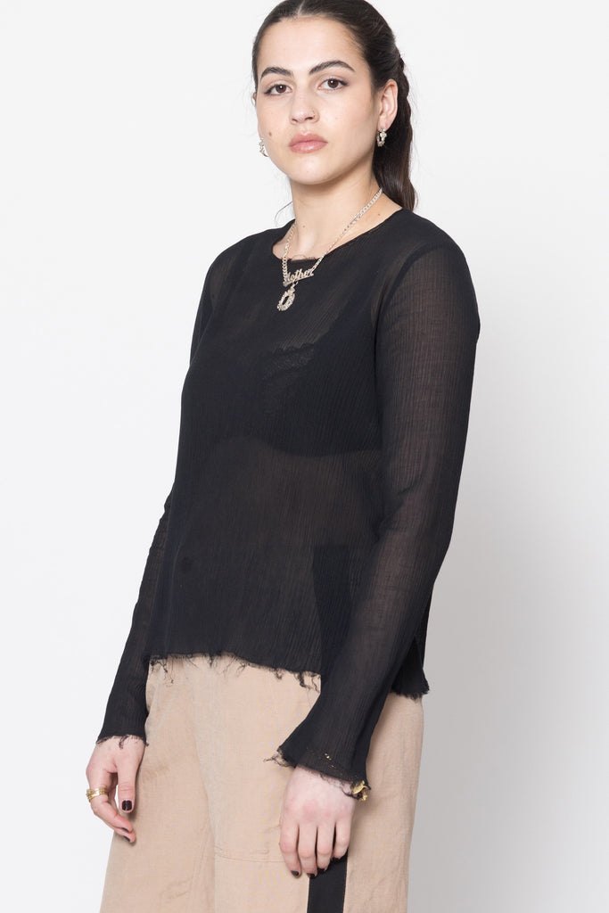 Antagonist Tee | Black Crinkle