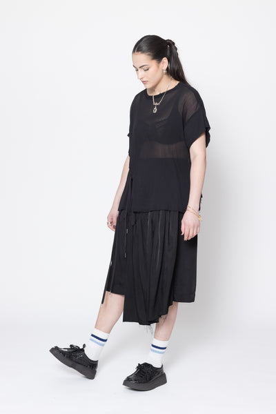 Neurotic Tee | Black Crinkle