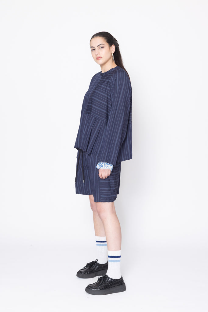 Sting Sweater | Navy Stripe