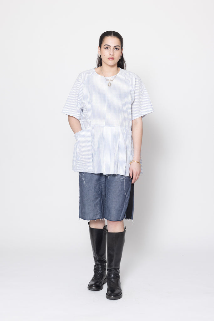 Panic Tee | White Stripe