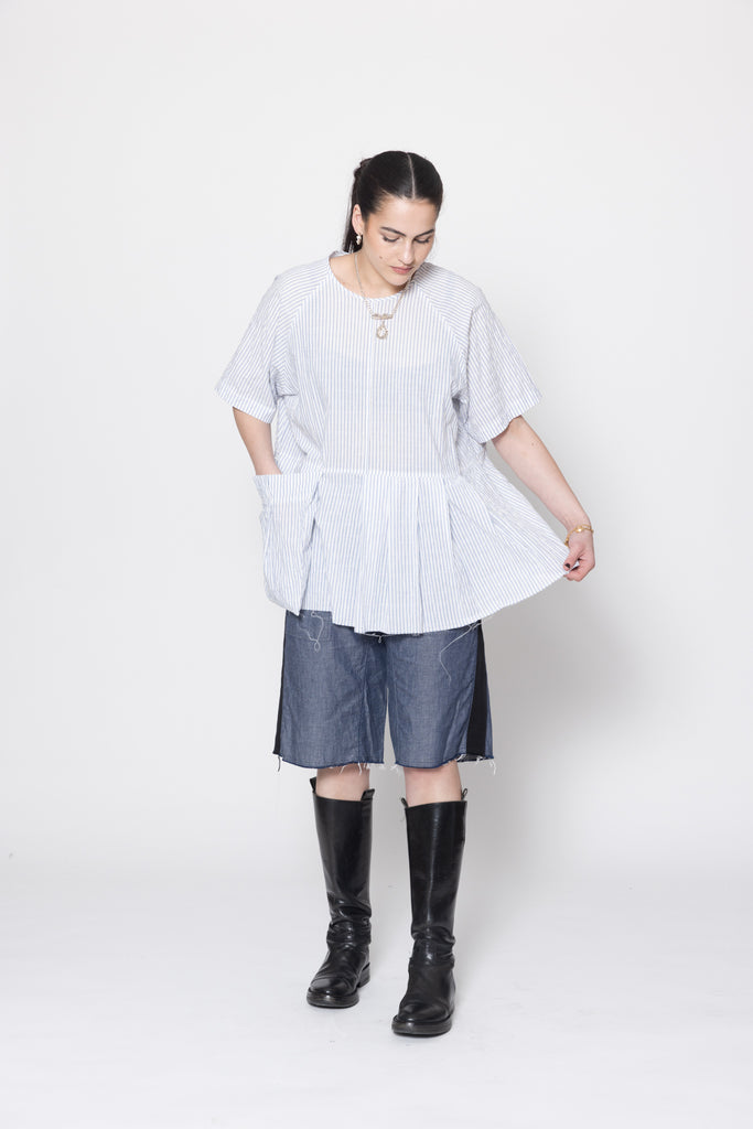 Panic Tee | White Stripe