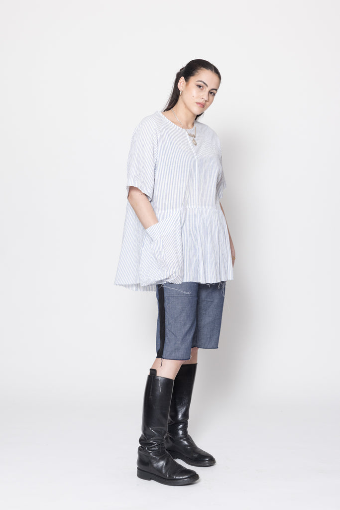 Panic Tee | White Stripe