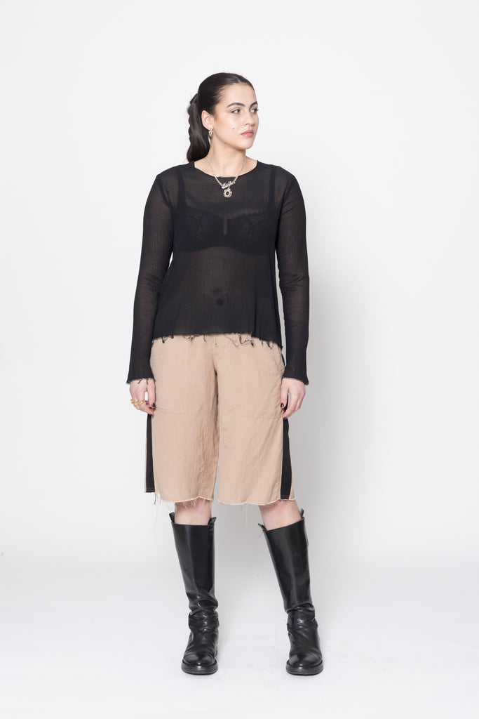 Antagonist Tee | Black Crinkle