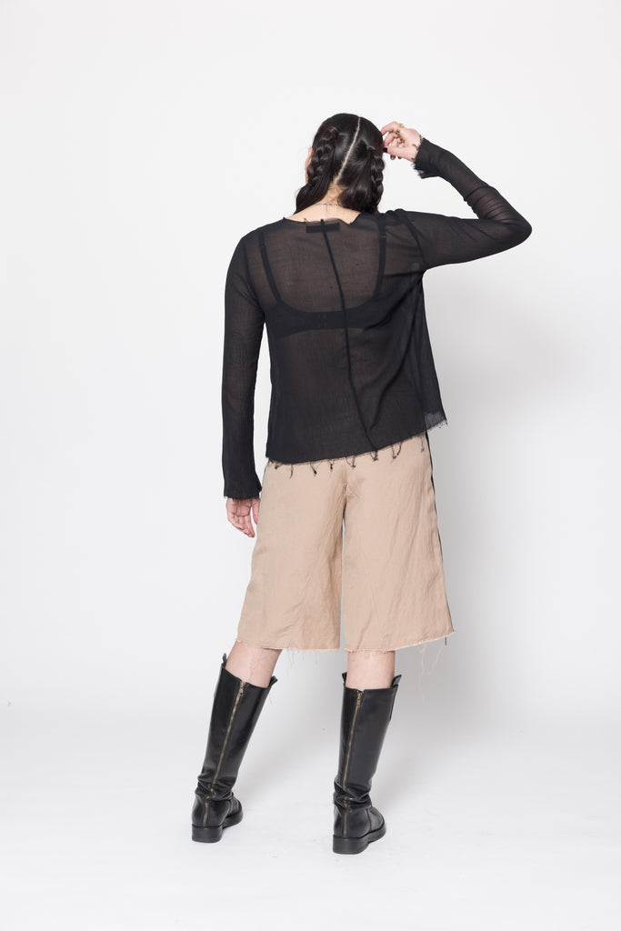 Antagonist Tee | Black Crinkle