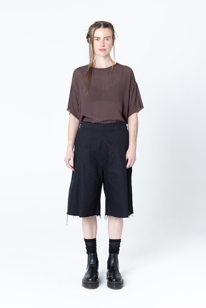 Finish Shorts | Black Denim