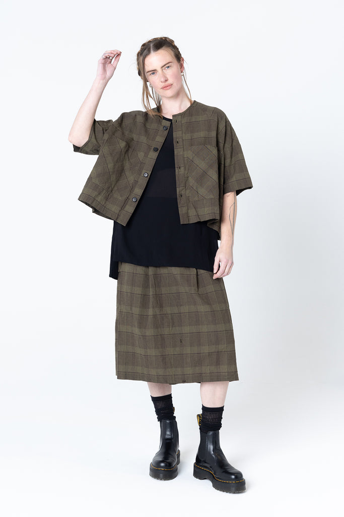 Pose Jacket | Khaki Plaid