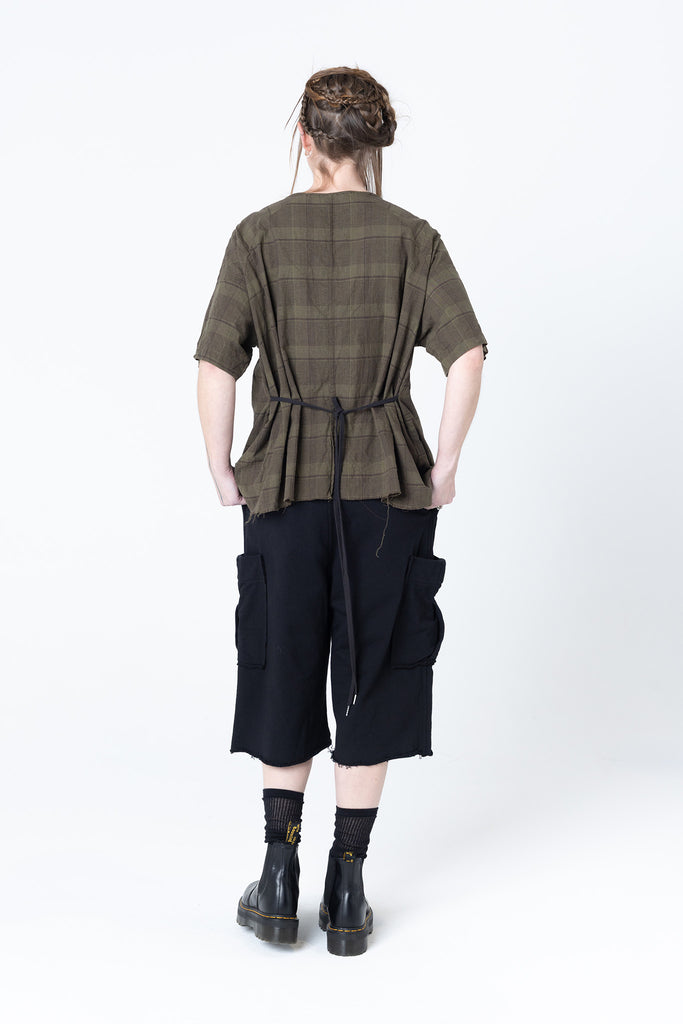 Gallery Tee | Khaki Plaid