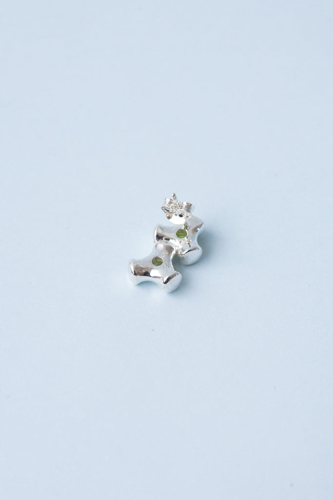 Double Knuckle Stud | Peridot