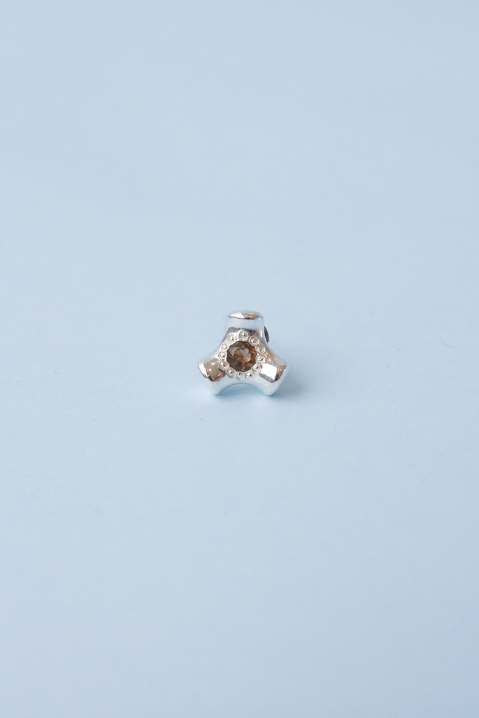 Knuckle Stud | Smoky Quartz