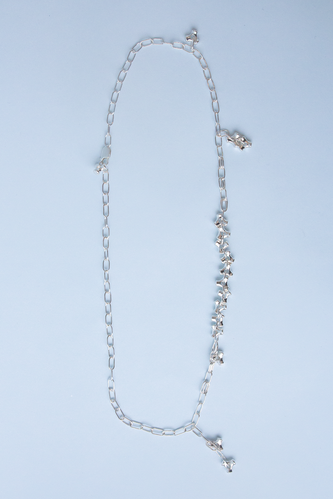 Full Knuckle Necklace | Silver