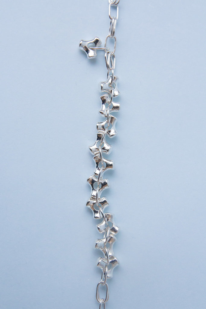 Full Knuckle Necklace | Silver