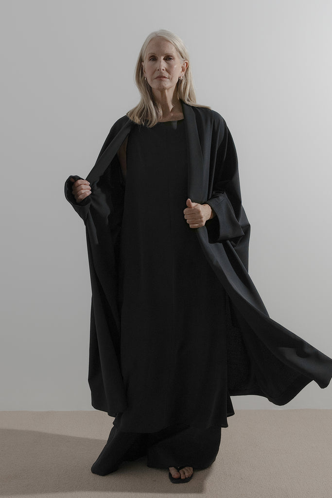 Throw Coat | Black