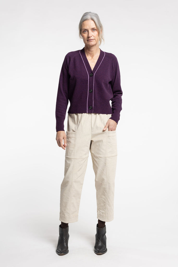 Twizel Cardigan | Plum/Lilac - Company Store