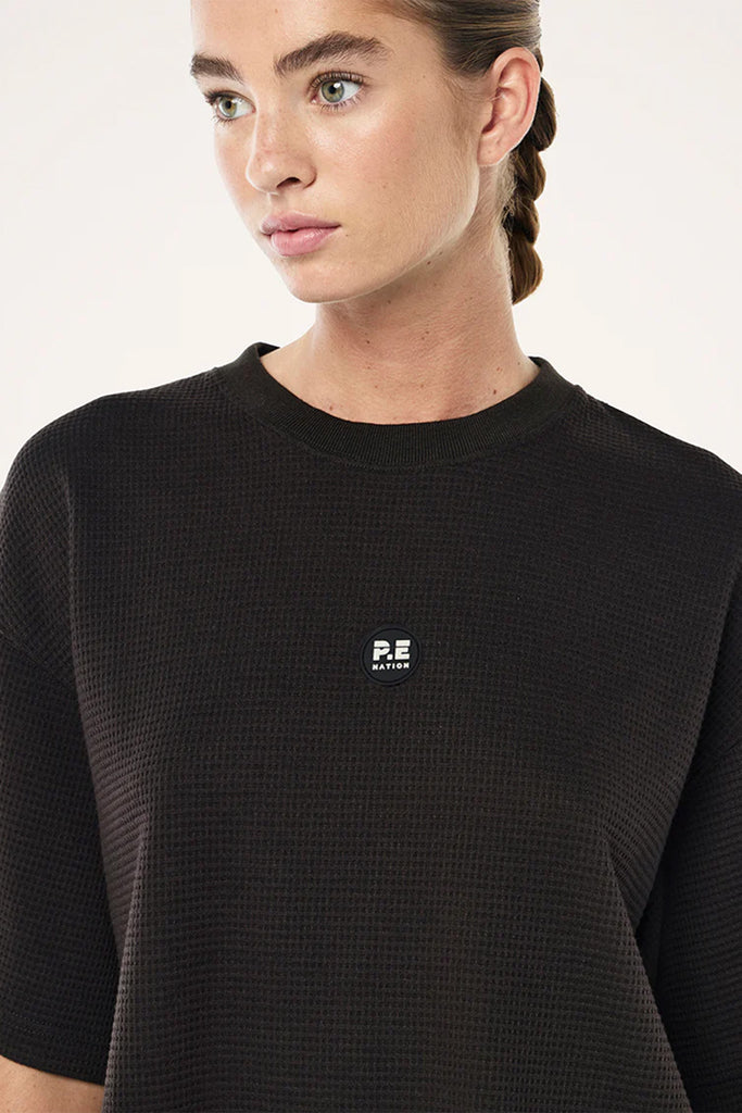 Printemps Waffle Crop Tee | Licorice