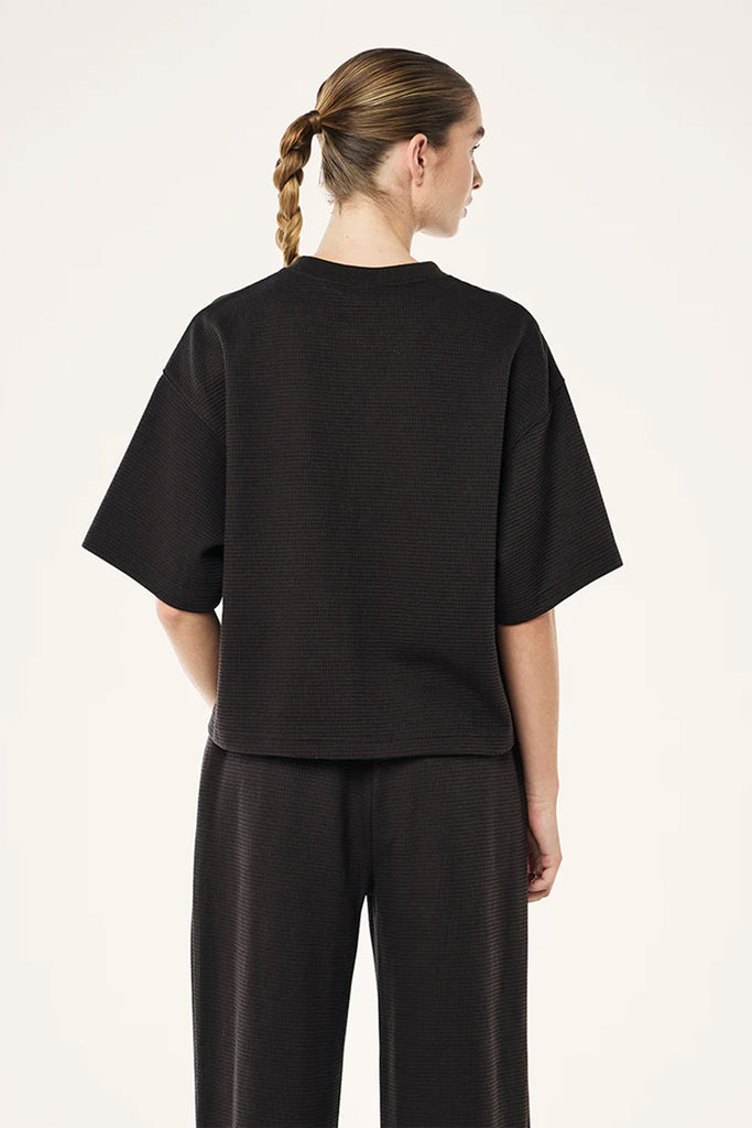 Printemps Waffle Crop Tee | Licorice