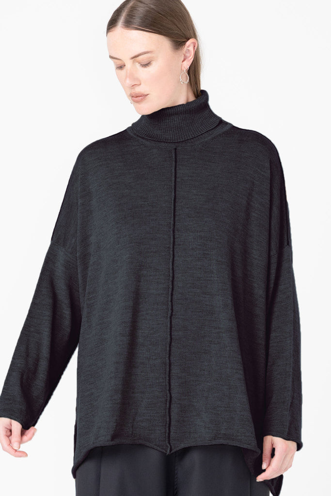 Fine Line Turtle | Charcoal