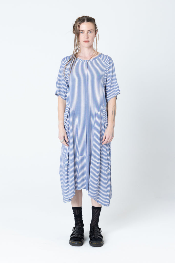 Court Dress | Blue Stripe - Company Store