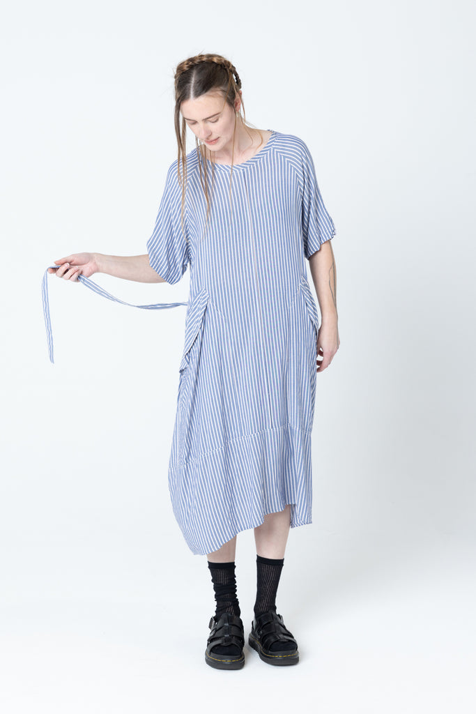 Court Dress | Blue Stripe - Company Store