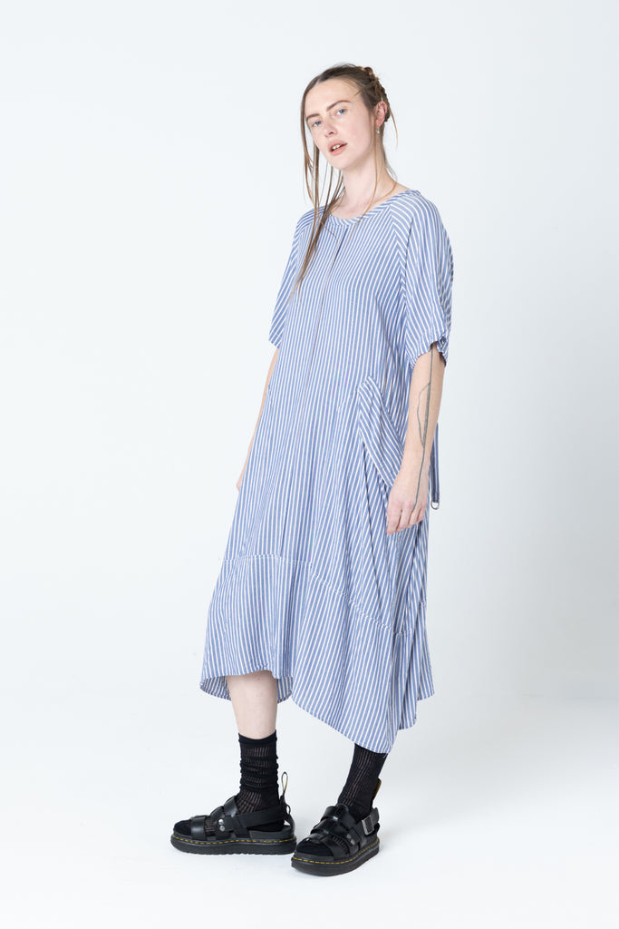 Court Dress | Blue Stripe - Company Store