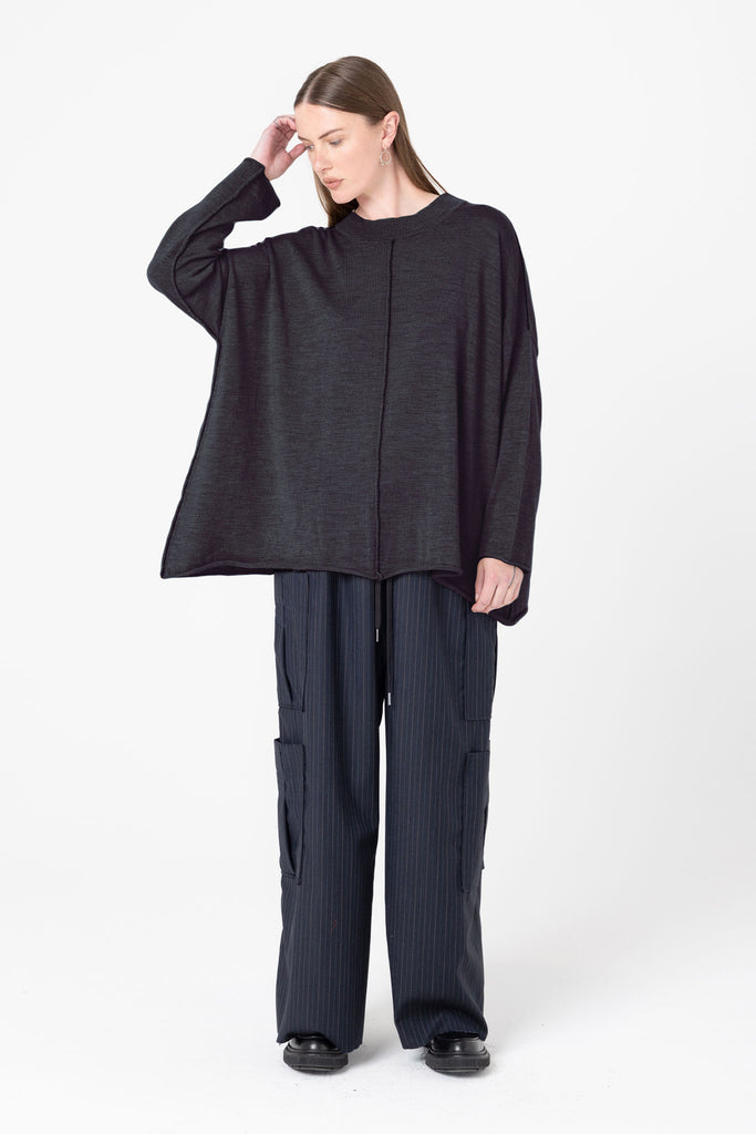 Fine Line Crew | Charcoal