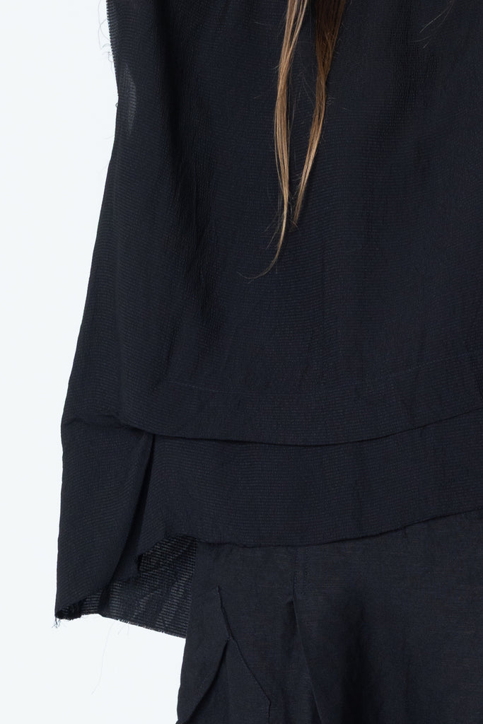 Fold Tank | Black Seersucker - Company Store
