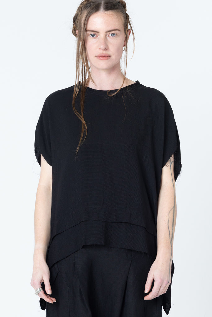 Fold Tank | Black Seersucker - Company Store