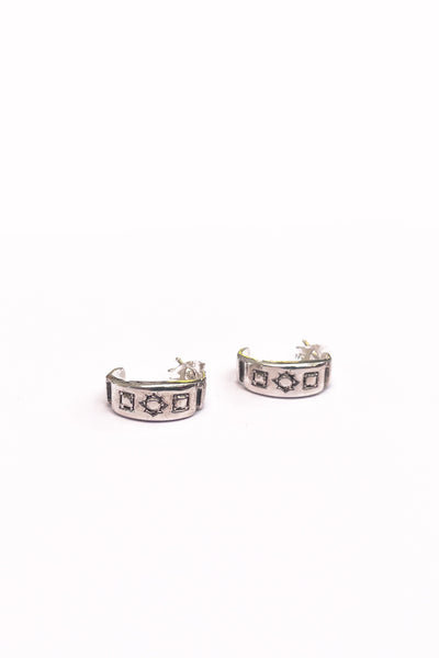 Gem Hoops | Silver