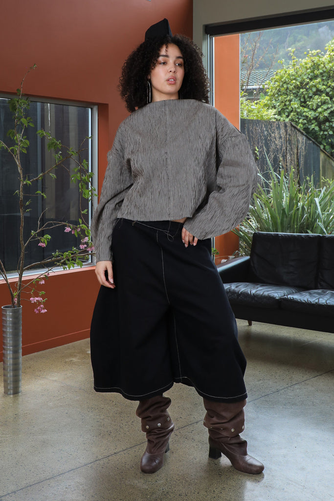 Ranman Top | Chijimi Brown