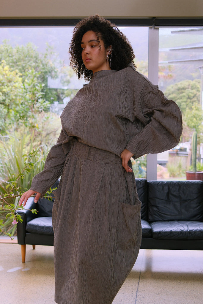 Ranman Top | Chijimi Brown