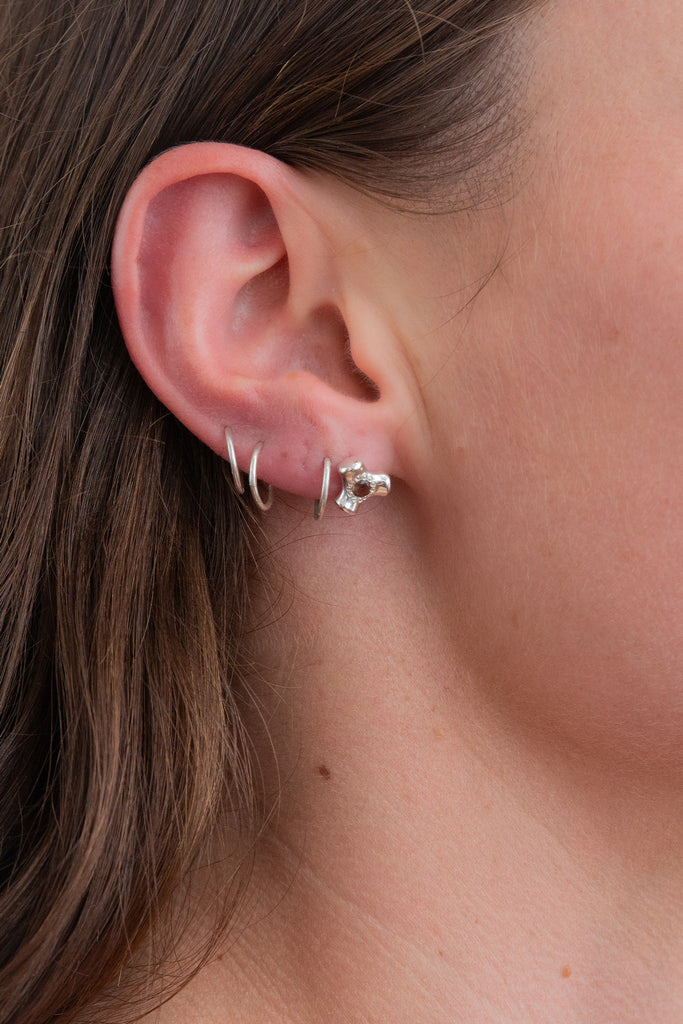 Knuckle Stud | Smoky Quartz