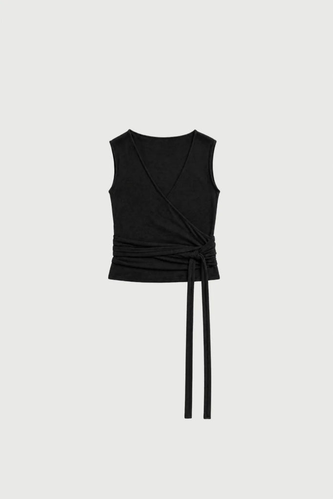 Lightweight Merino Knit Wrap | Black