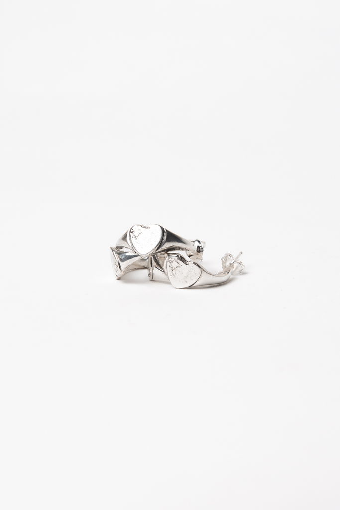 Heart Hoops | Silver