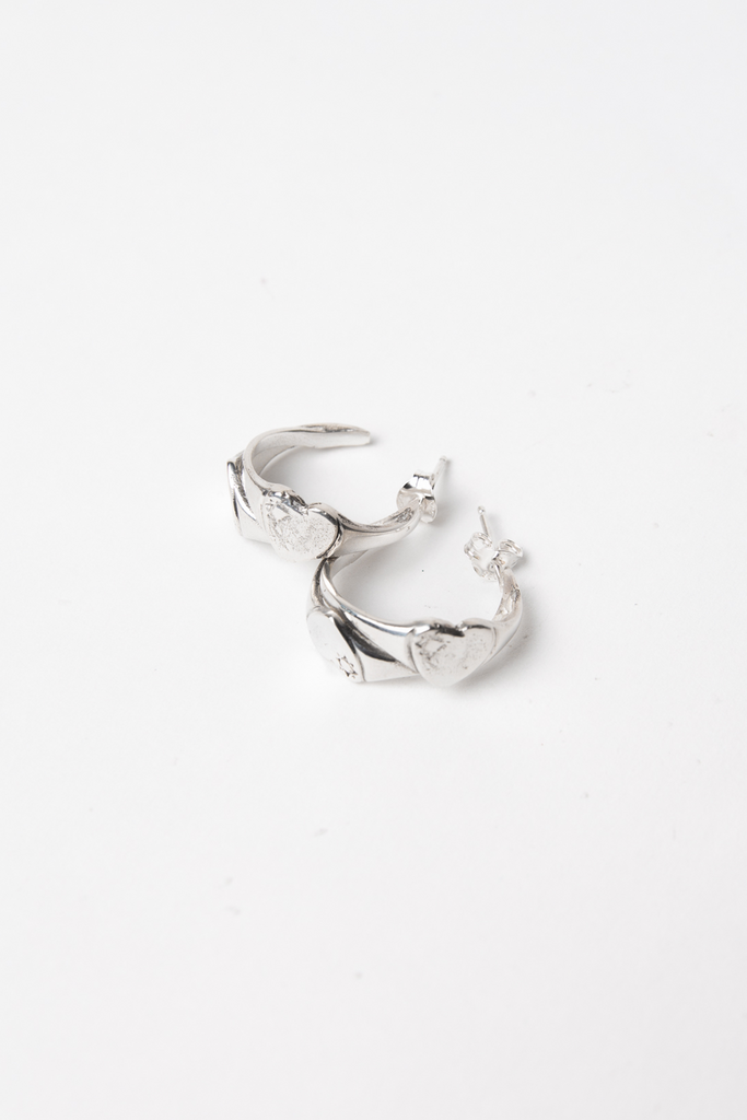 Heart Hoops | Silver