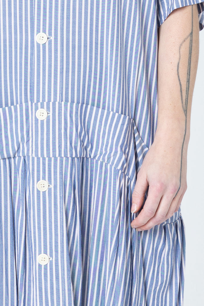 Salon Dress | Blue Stripe - Company Store
