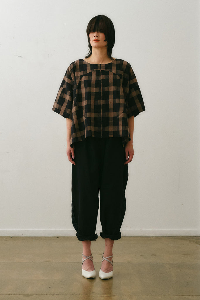 Kaguya Cropped Pants | Black