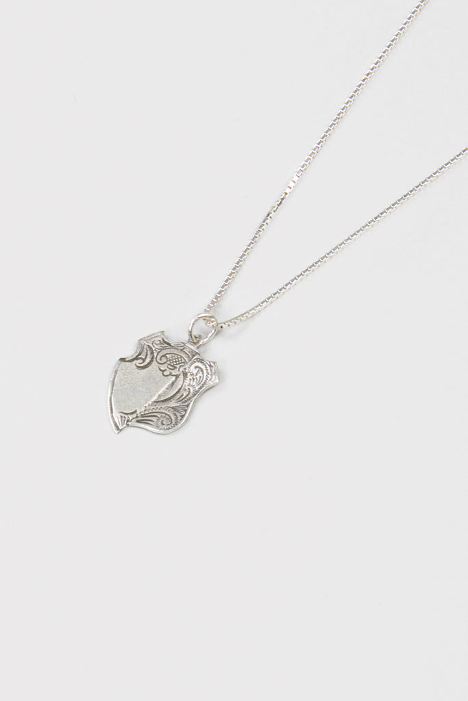Broken Medal Necklace- Silver - Company Store