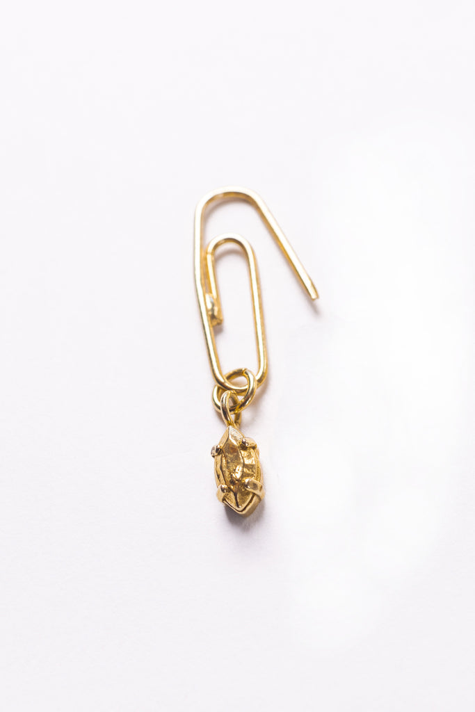 Paperclip Earring | Gold