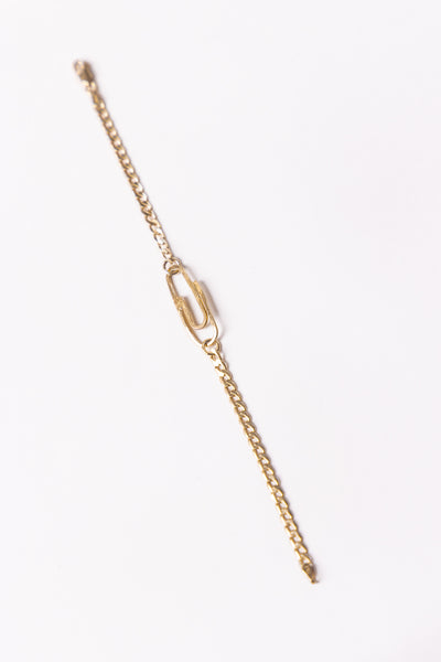 Paperclip Bracelet | Gold