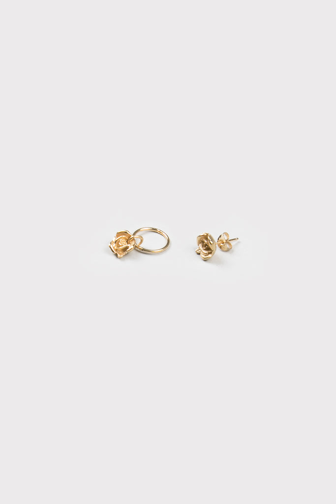 Rose bud Earrings | Gold