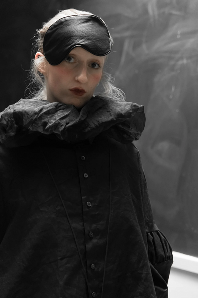 Pierrot Crop Shirt | Black