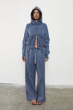 Zip Up Acid Wash Hoodie | Sky - Company Store