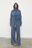 Zip Up Acid Wash Hoodie | Sky - Company Store