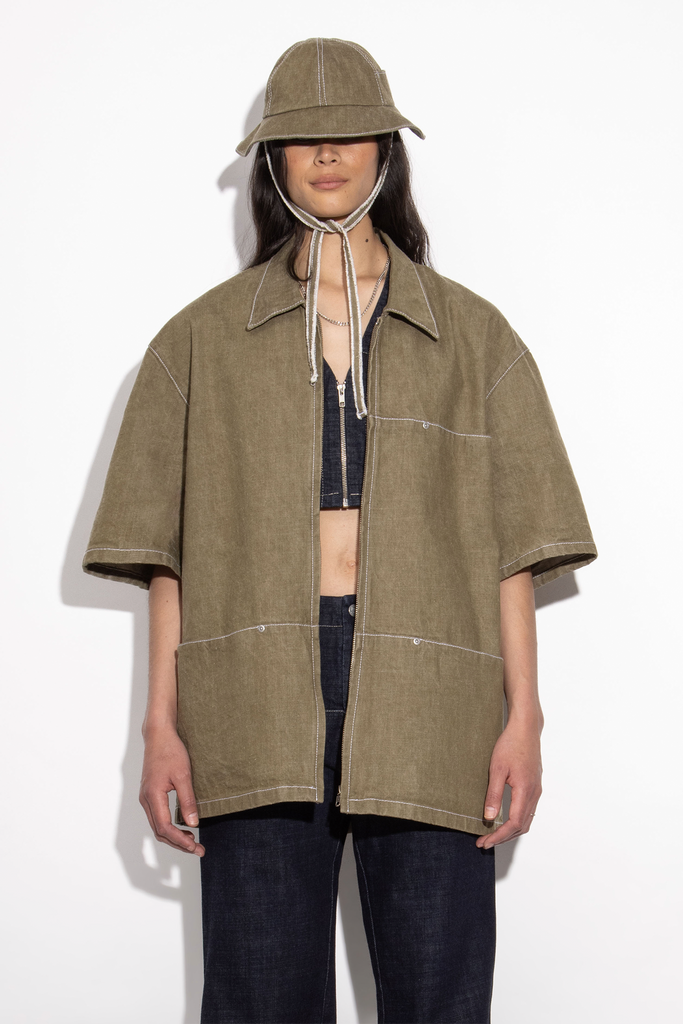 Flatliner Shacket | Khaki