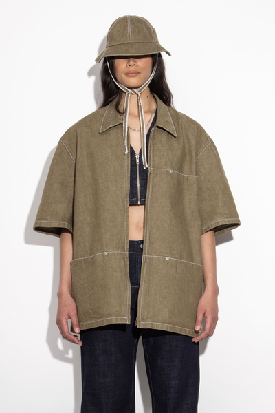 Flatliner Shacket | Khaki