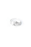 Double Heart Ring | Silver